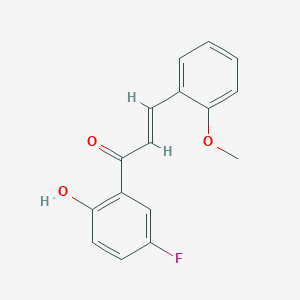 (E)-1-(5-fluoro-2-hydroxyphenyl)-3-(2-methoxyphenyl)prop-2-en-1-one