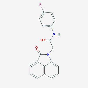 molecular formula C19H13FN2O2 B296358 N-(4-fluorophenyl)-2-(2-oxobenzo[cd]indol-1(2H)-yl)acetamide 