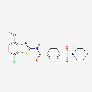 N-(7-chloro-4-methoxybenzo[d]thiazol-2-yl)-4-(morpholinosulfonyl)benzamide