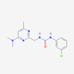 1-(3-Chlorophenyl)-3-((4-(dimethylamino)-6-methylpyrimidin-2-yl)methyl)urea