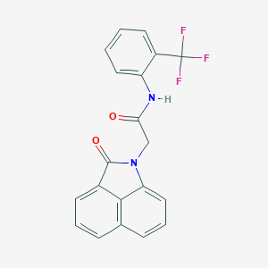 molecular formula C20H13F3N2O2 B296359 2-(2-oxobenzo[cd]indol-1(2H)-yl)-N-[2-(trifluoromethyl)phenyl]acetamide 
