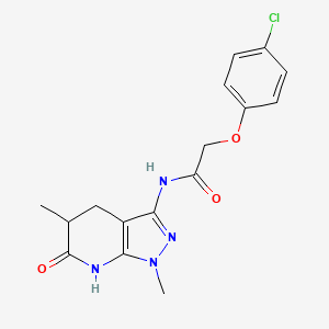 2-(4-chlorophenoxy)-N-(1,5-dimethyl-6-oxo-4,5,6,7-tetrahydro-1H-pyrazolo[3,4-b]pyridin-3-yl)acetamide