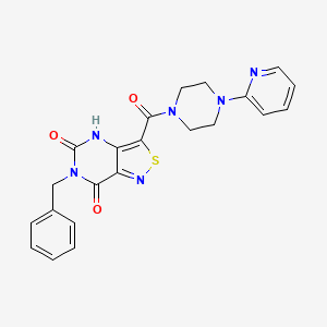 6-benzyl-3-{[4-(2-pyridyl)piperazino]carbonyl}isothiazolo[4,3-d]pyrimidine-5,7(4H,6H)-dione