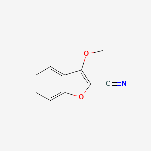 molecular formula C10H7NO2 B2963637 3-Methoxy-1-benzofuran-2-carbonitrile CAS No. 84748-24-3
