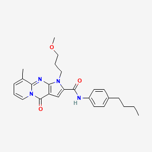N-(4-butylphenyl)-1-(3-methoxypropyl)-9-methyl-4-oxo-1,4-dihydropyrido[1,2-a]pyrrolo[2,3-d]pyrimidine-2-carboxamide