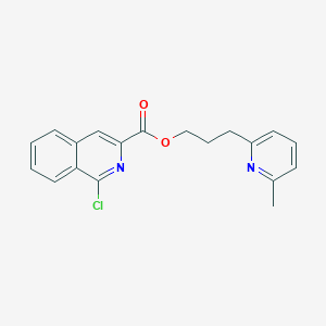 3-(6-Methylpyridin-2-yl)propyl 1-chloroisoquinoline-3-carboxylate