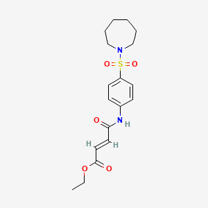 3-[4-(Azepane-1-sulfonyl)-phenylcarbamoyl]-acrylic acid ethyl ester