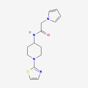 2-(1H-pyrrol-1-yl)-N-(1-(thiazol-2-yl)piperidin-4-yl)acetamide