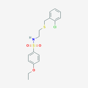 N-{2-[(2-chlorobenzyl)sulfanyl]ethyl}-4-ethoxybenzenesulfonamide