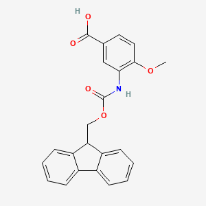 3-((((9H-Fluoren-9-yl)methoxy)carbonyl)amino)-4-methoxybenzoic acid