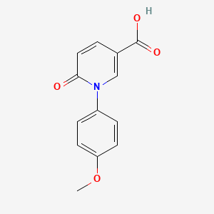 molecular formula C13H11NO4 B2963729 1-(4-Methoxyphenyl)-6-oxo-1,6-dihydropyridine-3-carboxylic acid CAS No. 1221423-73-9