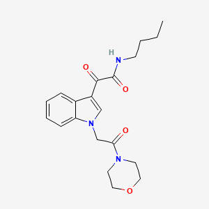 N-butyl-2-(1-(2-morpholino-2-oxoethyl)-1H-indol-3-yl)-2-oxoacetamide