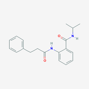 molecular formula C19H22N2O2 B296376 N-isopropyl-2-[(3-phenylpropanoyl)amino]benzamide 