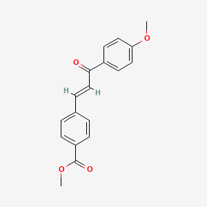 molecular formula C18H16O4 B2963773 methyl 4-[(1E)-3-(4-methoxyphenyl)-3-oxoprop-1-en-1-yl]benzoate CAS No. 1164498-07-0