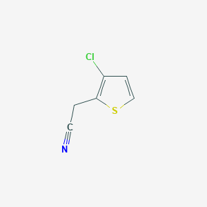 molecular formula C6H4ClNS B2963785 2-(3-Chlorothiophen-2-yl)acetonitrile CAS No. 880165-67-3
