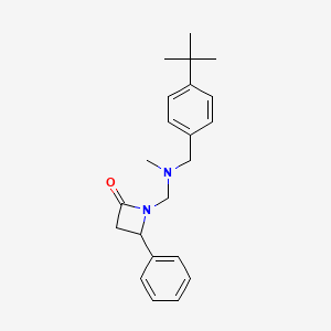 1-({[(4-Tert-butylphenyl)methyl](methyl)amino}methyl)-4-phenylazetidin-2-one