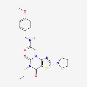 N-cyclopropyl-1-{4-[(4-fluorobenzoyl)amino]phenyl}-2-oxo-1,2-dihydropyridine-3-carboxamide