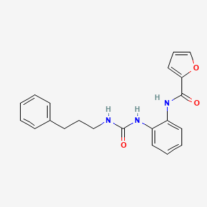 N-(2-(3-(3-phenylpropyl)ureido)phenyl)furan-2-carboxamide