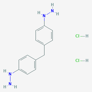 molecular formula C13H18Cl2N4 B029638 Bis(4-hydrazinylphenyl)methane dihydrochloride CAS No. 100829-65-0