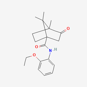 molecular formula C19H25NO3 B2963804 N-(2-乙氧基苯基)-4,7,7-三甲基-3-氧代双环[2.2.1]庚烷-1-甲酰胺 CAS No. 620544-76-5