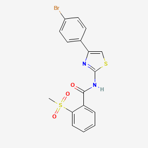 N-(4-(4-bromophenyl)thiazol-2-yl)-2-(methylsulfonyl)benzamide