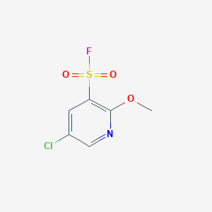 molecular formula C6H5ClFNO3S B2963813 5-Chloro-2-methoxypyridine-3-sulfonyl fluoride CAS No. 2305255-90-5