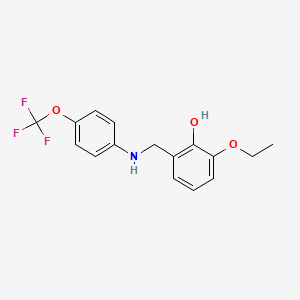 2-Ethoxy-6-({[4-(trifluoromethoxy)phenyl]amino}methyl)phenol