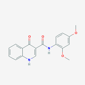 molecular formula C18H16N2O4 B2963818 N-(2,4-dimethoxyphenyl)-4-hydroxyquinoline-3-carboxamide CAS No. 946203-92-5
