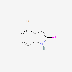 molecular formula C8H5BrIN B2963829 4-溴-2-碘-1H-吲哚 CAS No. 2309465-44-7