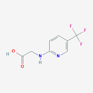 molecular formula C8H7F3N2O2 B2963836 {[5-(Trifluoromethyl)pyridin-2-yl]amino}acetic acid CAS No. 923216-18-6