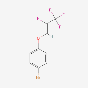 molecular formula C9H5BrF4O B2963839 1-Bromo-4-{[(Z)-2,3,3,3-tetrafluoroprop-1-en-1-yl]oxy}benzene CAS No. 1824879-04-0