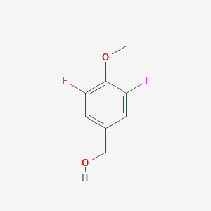 molecular formula C8H8FIO2 B2963842 3-Fluoro-5-iodo-4-methoxybenzyl alcohol CAS No. 2090747-09-2