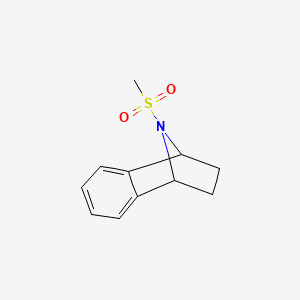 molecular formula C11H13NO2S B2963856 9-(Methylsulfonyl)-1,2,3,4-tetrahydro-1,4-epiminonaphthalene CAS No. 2034516-34-0