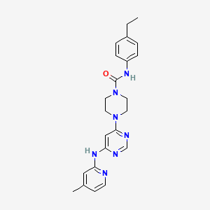 N-(4-Ethylphenyl)-4-{6-[(4-methylpyridin-2-YL)amino]pyrimidin-4-YL}piperazine-1-carboxamide