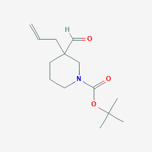Tert-butyl 3-formyl-3-prop-2-enylpiperidine-1-carboxylate