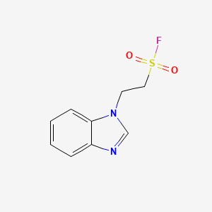 molecular formula C9H9FN2O2S B2963876 2-(1H-1,3-苯并二唑-1-基)乙烷-1-磺酰氟 CAS No. 202131-20-2