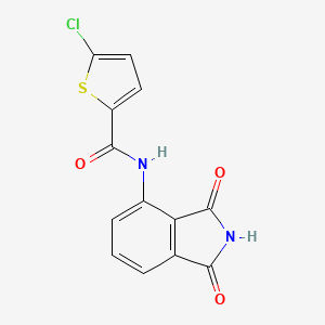 molecular formula C13H7ClN2O3S B2963892 5-chloro-N-(1,3-dioxoisoindol-4-yl)thiophene-2-carboxamide CAS No. 476208-98-7