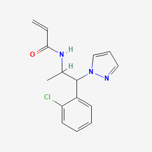 N-[1-(2-Chlorophenyl)-1-pyrazol-1-ylpropan-2-yl]prop-2-enamide