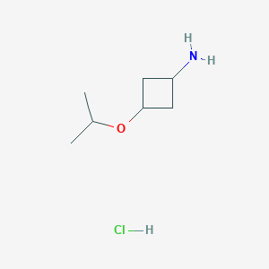 molecular formula C7H16ClNO B2963905 顺式-3-(丙-2-氧基)环丁-1-胺盐酸盐 CAS No. 1909294-44-5