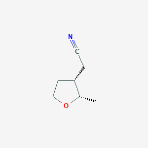 2-[(2S,3S)-2-Methyloxolan-3-yl]acetonitrile