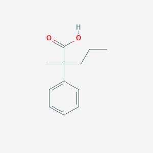 molecular formula C12H16O2 B2963909 2-Methyl-2-phenylpentanoic acid CAS No. 4355-44-6