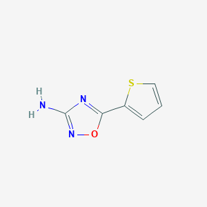 molecular formula C6H5N3OS B2963913 5-(Thiophen-2-yl)-1,2,4-oxadiazol-3-amine CAS No. 73631-19-3