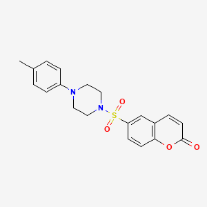 6-{[4-(4-methylphenyl)piperazin-1-yl]sulfonyl}-2H-chromen-2-one