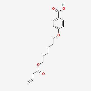 molecular formula C17H22O5 B2963917 4-{[6-(3-Butenoyloxy)hexyl]oxy}benzenecarboxylic acid CAS No. 141522-65-8