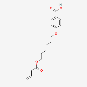 molecular formula C17H22O5 B2963917 4-{[6-(3-丁烯酰氧基)己基]氧基}苯甲酸 CAS No. 141522-65-8