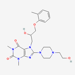 7-(2-hydroxy-3-(o-tolyloxy)propyl)-8-(4-(2-hydroxyethyl)piperazin-1-yl)-1,3-dimethyl-1H-purine-2,6(3H,7H)-dione