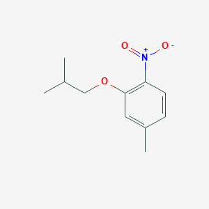 molecular formula C11H15NO3 B2963944 2-Isobutoxy-4-methyl-1-nitrobenzene CAS No. 640767-54-0