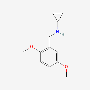 molecular formula C12H17NO2 B2963950 N-[(2,5-二甲氧基苯基)甲基]环丙胺 CAS No. 877996-08-2