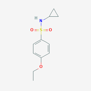 molecular formula C11H15NO3S B296396 N-cyclopropyl-4-ethoxybenzenesulfonamide 