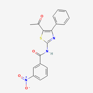 N-(5-acetyl-4-phenyl-1,3-thiazol-2-yl)-3-nitrobenzamide